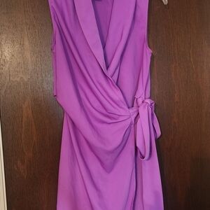 Elegant Purple Sleeveless Dress
